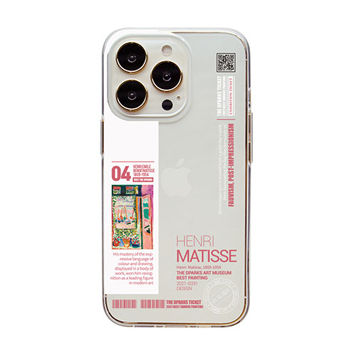 dparks DS24165i14P [ソフトクリアケース for iPhone 14 Pro マティス 背面カバー型]
