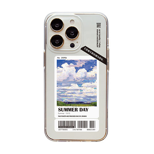 dparks DS24161i14P [ソフトクリアケース for iPhone 14 Pro Summer Day 背面カバー型]