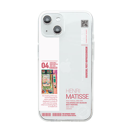 dparks DS24140i14 [ソフトクリアケース for iPhone 14 マティス 背面カバー型]