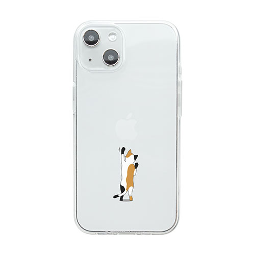 dparks DS24121i14 [ソフトクリアケース for iPhone 14 おでかけ 背面カバー型]