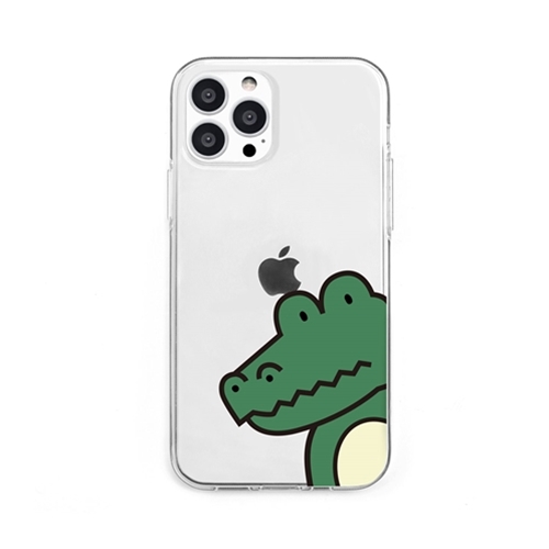 dparks DS21193i13P [ソフトクリアケース for iPhone 13 Pro ワニ]