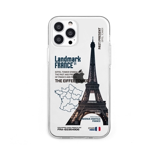 dparks DS21184i13P [ソフトクリアケース for iPhone 13 Pro LANDMARK-FRANCE]