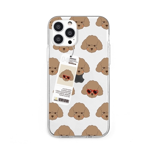 dparks DS21180i13P [ソフトクリアケース for iPhone 13 Pro poodle]