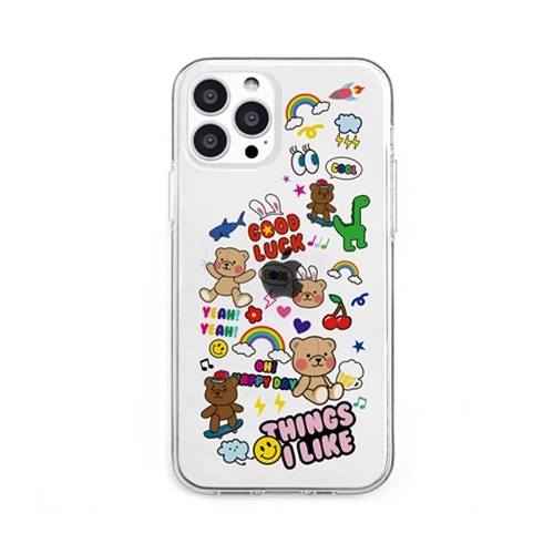 dparks DS21178i13P [ソフトクリアケース for iPhone 13 Pro THINGS I LIKE]