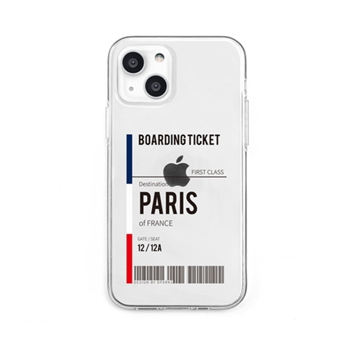 dparks DS21165i13 [ソフトクリアケース for iPhone 13 Paris]