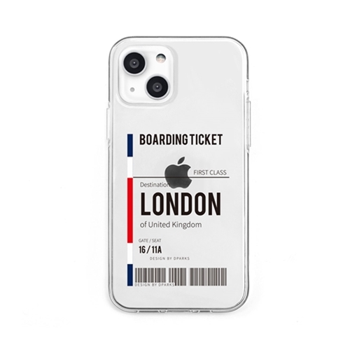 dparks DS21164i13 [ソフトクリアケース for iPhone 13 london]