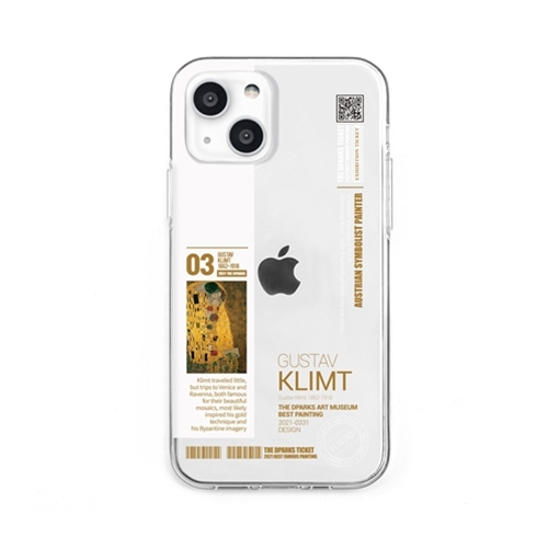 dparks DS21158i13 [ソフトクリアケース for iPhone 13 クリムト]