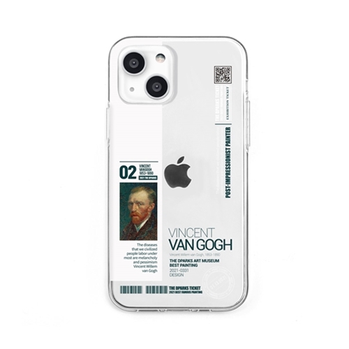 dparks DS21157i13 [ソフトクリアケース for iPhone 13 ゴッホ]