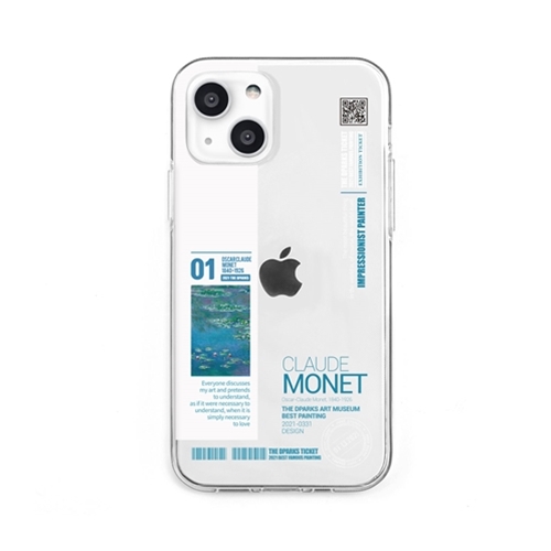 dparks DS21156i13 [ソフトクリアケース for iPhone 13 モネ]
