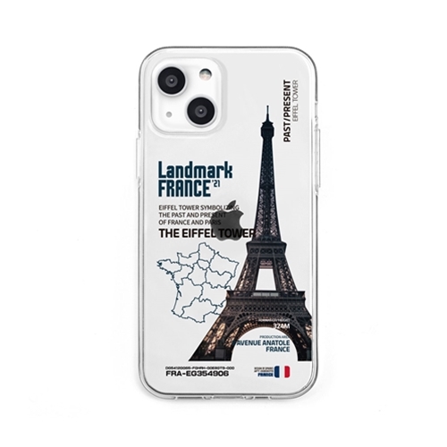 dparks DS21151i13 [ソフトクリアケース for iPhone 13 LANDMARK-FRANCE]