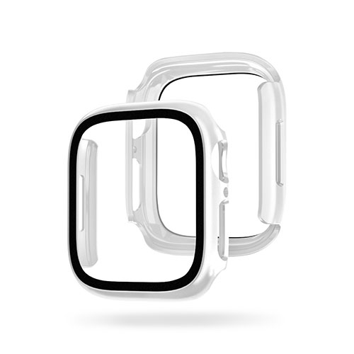 EGARDEN EG24887AWCL [ガラスフィルム一体型ケースfor Apple Watch 41mm クリア]