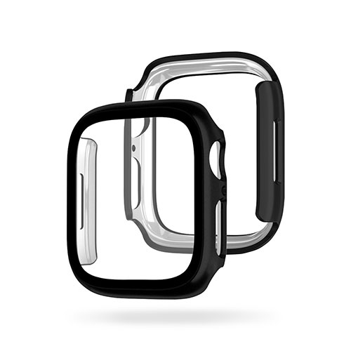 EGARDEN EG24884AWBK [ガラスフィルム一体型ケース for Apple Watch 41mm ブラック]