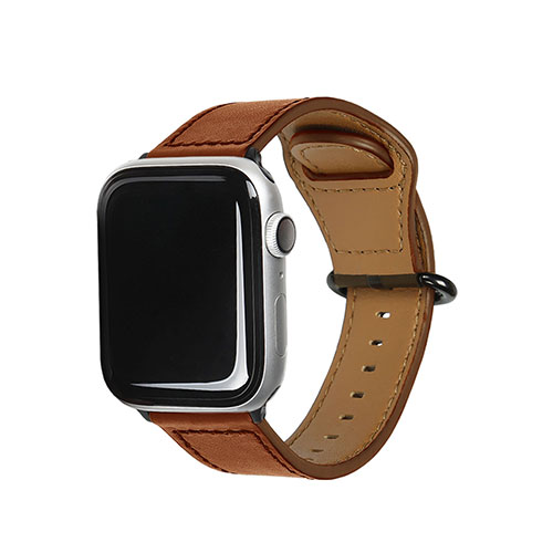 EGARDEN EGD20604AW [GENUINE LEATHER STRAP for Apple Watch 41/40/38mm Apple Watch用バンド ブラウン]