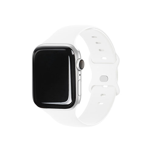 EGARDEN EGD21776AWWH [SILICONE BAND for Apple Watch 41/40/38mm Apple Watch用バンド ホワイト]