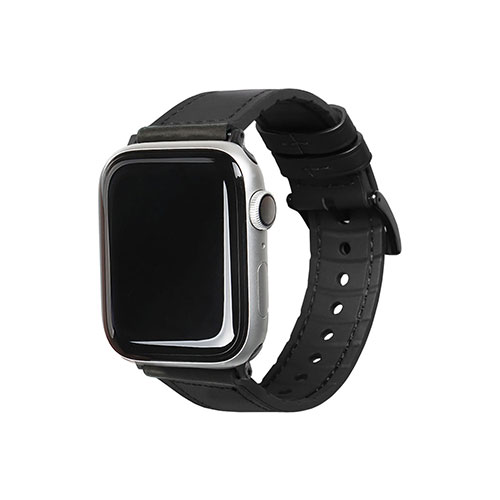 EGARDEN EGD20585AW [GENUINE LEATHER STRAP AIR for Apple Watch 49/45/44/42mm Apple Watch用バンド ブラック]