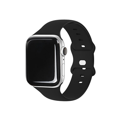 EGARDEN EGD21777AWBK [SILICONE BAND for Apple Watch 49/45/44/42mm Apple Watch用バンド ブラック]