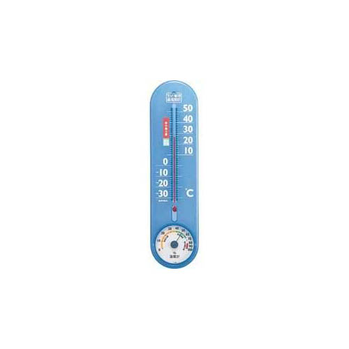 EMPEX EMPEX 生活管理 温度・湿度計 壁掛用 TG-2456 クリアブルー
