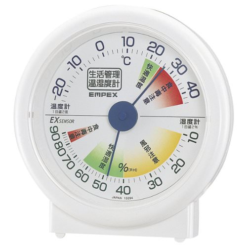 EMPEX EMPEX 生活管理 温度・湿度計 卓上用 TM-2401 ホワイト