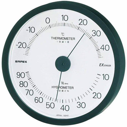 EMPEX EMPEX 温度・湿度計 エクシード 温度・湿度計 壁掛用 TM-2302 ブラック