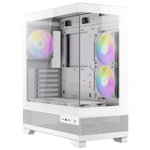ANTEC ATX ミドルタワーケース CX700 RGB Elite White ピラーレス式フロント・サイドガラスパネル