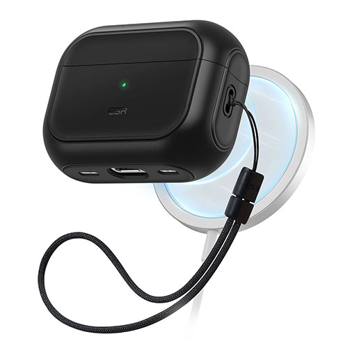 ESR ES24821 [ORBIT MagSafe充電対応ハイブリッドケース for AirPods Pro(第2/1世代) ブラック]