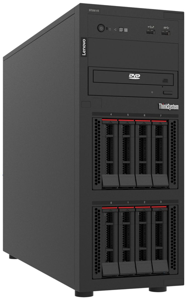 IBM ThinkSystem ST250 V3(HS 3.5 冗長電源非対 [ThinkSystem ST250 V3 モデル 7DCEA009AP]