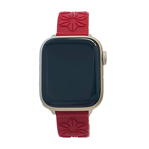 KAORU KBaM001T [KAORU-band Apple Watch Mサイズ レッド/椿の香り]