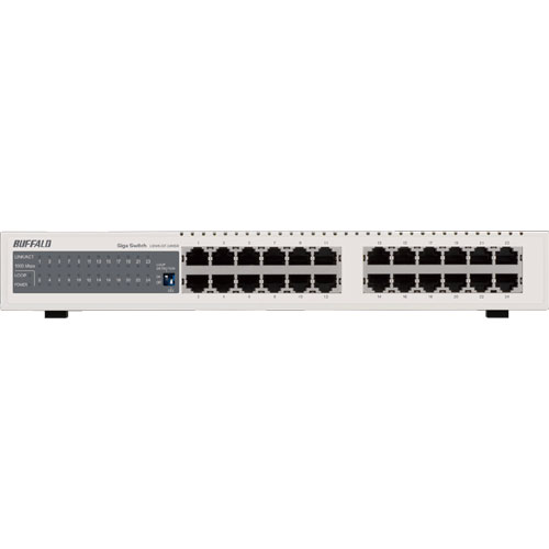 バッファロー LSW5-GT-24NSR [Giga スイッチングHUB 金属筺体、電源内蔵 24ポート]