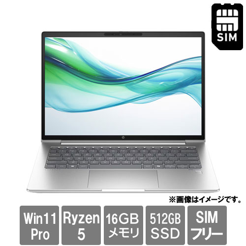HP A3QN0PA#ABJ [ProBook 445 G11 Notebook PC(Ryzen5 7535U 16GB SSD512GB 14.0 Win11Pro eSIM Connect)]