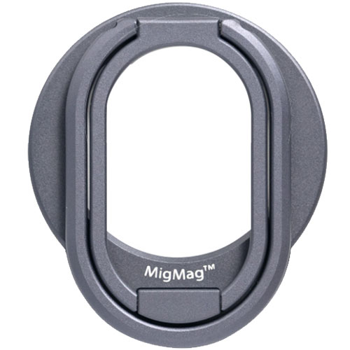 MIMG-02GR [2関節可変タイプ スマホリング MagSafe対応 ネオジム磁石搭載 グレイ]