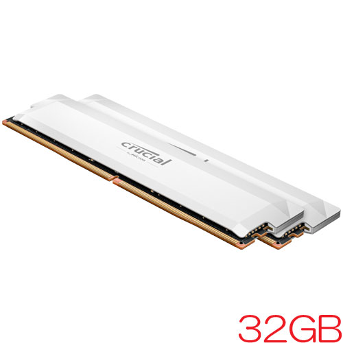 クルーシャル CP2K16G60C36U5W [32GB Kit (16GBx2) Crucial Pro DDR5 6000 (PC5-48000) CL36-38-38-80 1.35V White]
