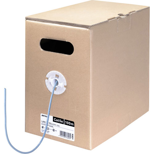 バッファロー（サプライ） BL5ETSTP1000BL [Cat5e対応LANケーブル長尺タイプ シールドタイプ STP 100m ブルー]