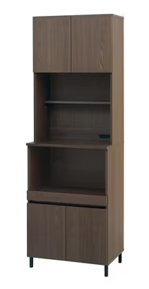 アイリスオーヤマ 家具 KCB-590BT-WN [キッチンキャビネット ウォールナット]