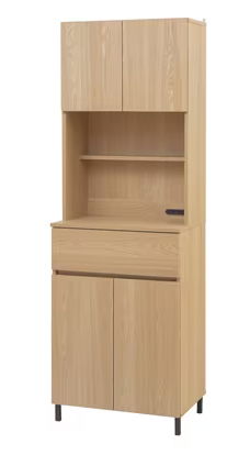 アイリスオーヤマ 家具 KCB-590H-N [キッチンキャビネット ナチュラル]