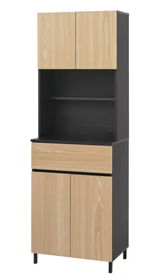 アイリスオーヤマ 家具 KCB-590H-N/B [キッチンキャビネット ナチュラル/ブラック]