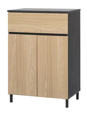 アイリスオーヤマ 家具 KCBL-590H-N/B [キッチンキャビネット ナチュラル/ブラック]