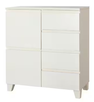 アイリスオーヤマ キッチン収納 RCB-790-OW [リビングキャビネット オフホワイト]