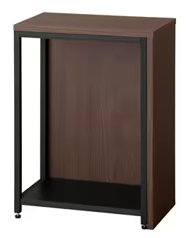 アイリスオーヤマ 家具 SST-380-WN/B [伸縮サイドテーブル ウォールナット/ブラック]