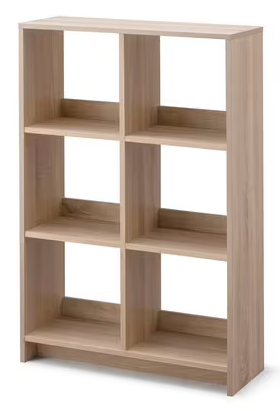 アイリスオーヤマ 家具 WOS-6-LN [ウッドオープンシェルフ ライトナチュラル]