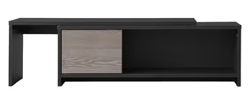 アイリスオーヤマ STS-D90-B/AG [伸縮テレビ台 ブラック/アッシュグレー]