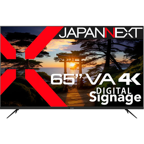 JAPANNEXT JN-V65UHD-U [4K HDR 65インチ液晶ディスプレイ VA 半光沢 HDMI2.0 x3 PCモニター 2年保証]