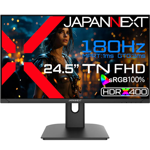 JAPANNEXT JN-245GT180FHDR [ゲーミングディスプレイ 24.5型/1920×1080/ブラック]