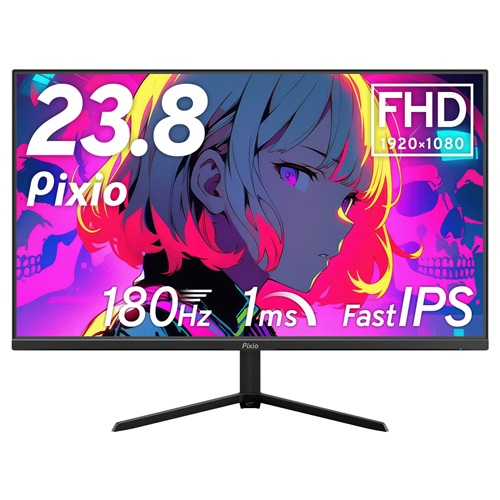 Pixio PX248PPBK-O [PX248PP ブラック ゲーミングモニター 23.8インチ 180Hz FHD IPS]