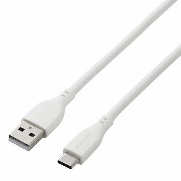 エレコム MPA-ACSS20WH [USB-A to USB Type-Cケーブル/2.0m/ホワイト]
