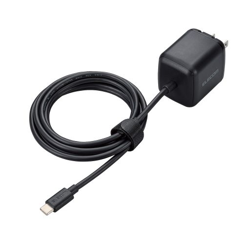 エレコム ACDC-PD8665BK [ノートPC用ACアダプター/65W/USB-Cケーブル一体/2.0m]
