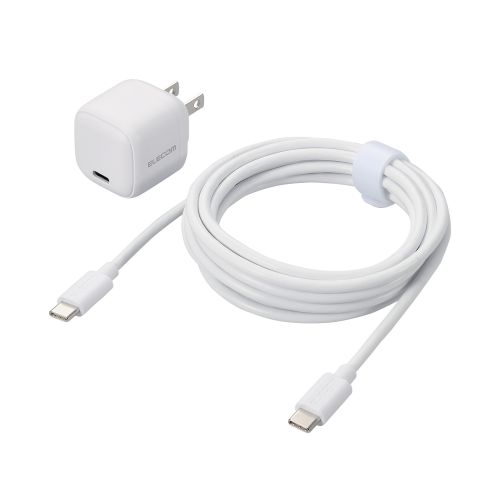 エレコム MPA-ACCP7720WH [AC充電器/USB-Cx1/ケーブル付/2.5m/ホワイト]