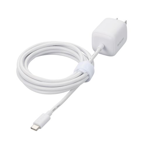 エレコム MPA-ACCP8030WH [AC充電器/USB-Cケーブル一体/2.5m/ホワイト]