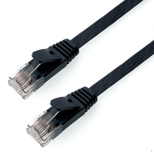 HORIC LC30-574FBX10 [【10個セット】LANケーブル UTP カテゴリー6A フラット 3m ブラック]