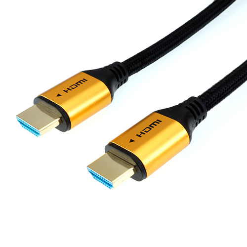 HORIC HDM30-522GBX5 [【5個セット】HDMIケーブル 3m メッシュケーブル ゴールド]