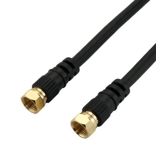 HORIC AC05-444BKX5 [5個セット アンテナケーブル 0.5m ブラック 両側ネジ式コネクタ]